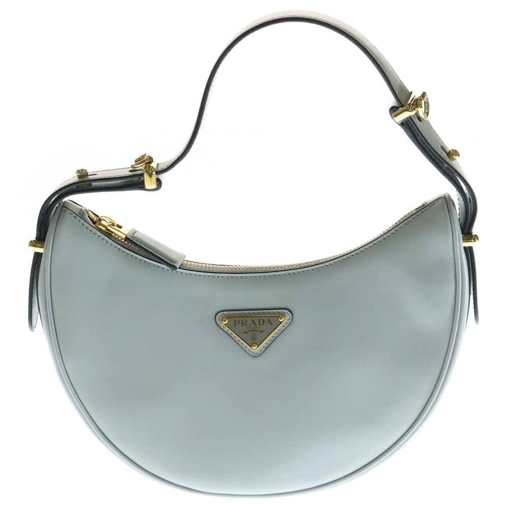 PRADA(プラダ) アーケ スモール 2WAYバッグ ショルダーバッグ ハンドバッグ レザー ライトブルー ゴールド金具 レザー 1BC194
