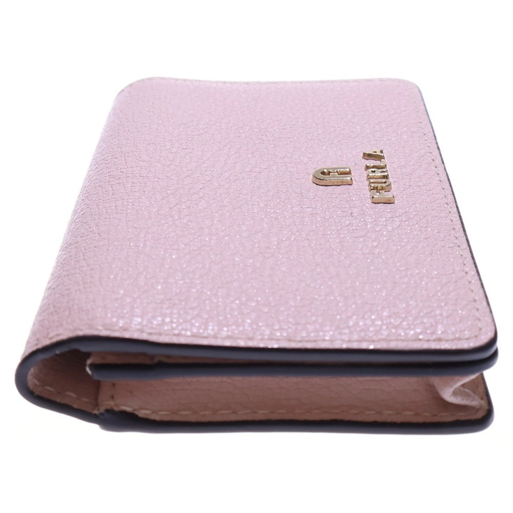FURLA(フルラ) カードケース 名刺入れ 財布 ライトピンク ゴールド金具 レザー レディース