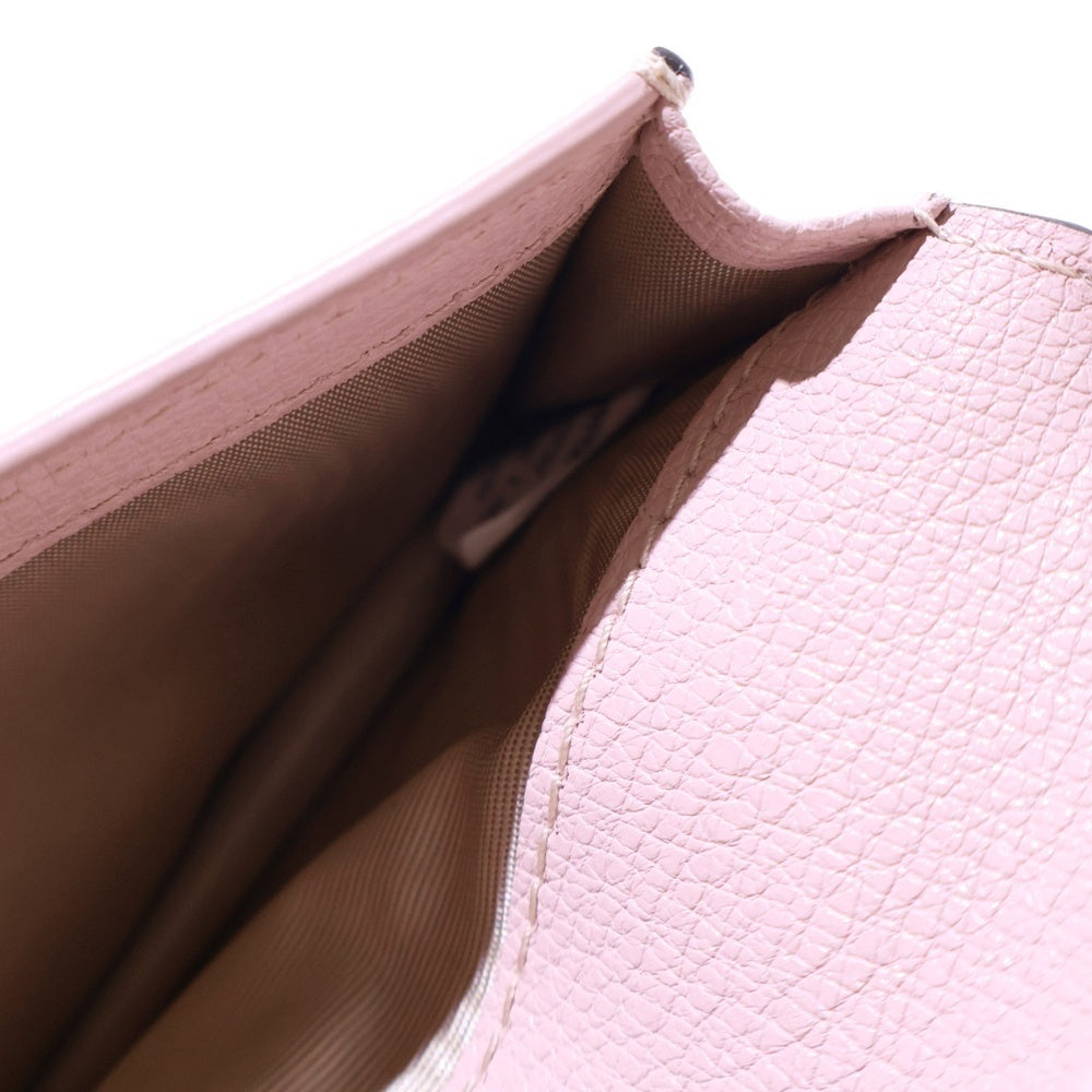 FURLA(フルラ) カードケース 名刺入れ 財布 ライトピンク ゴールド金具 レザー レディース