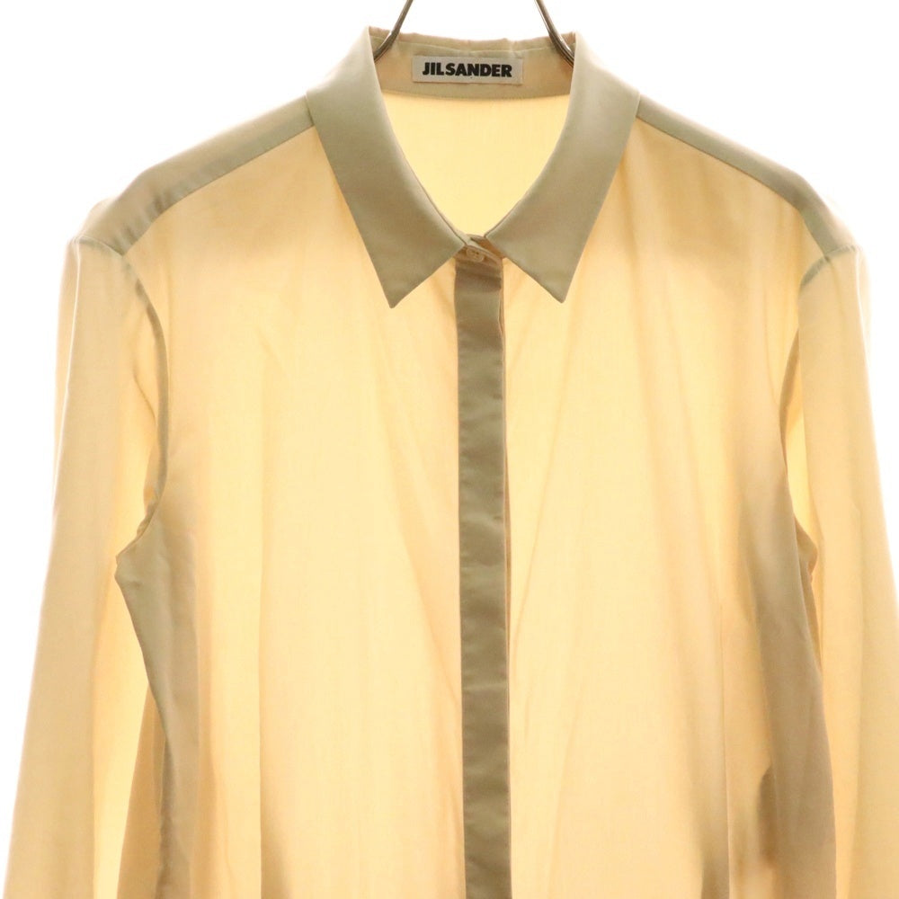 JIL SANDER(ジルサンダー) フロントタック 長袖シャツワンピース ベージュ