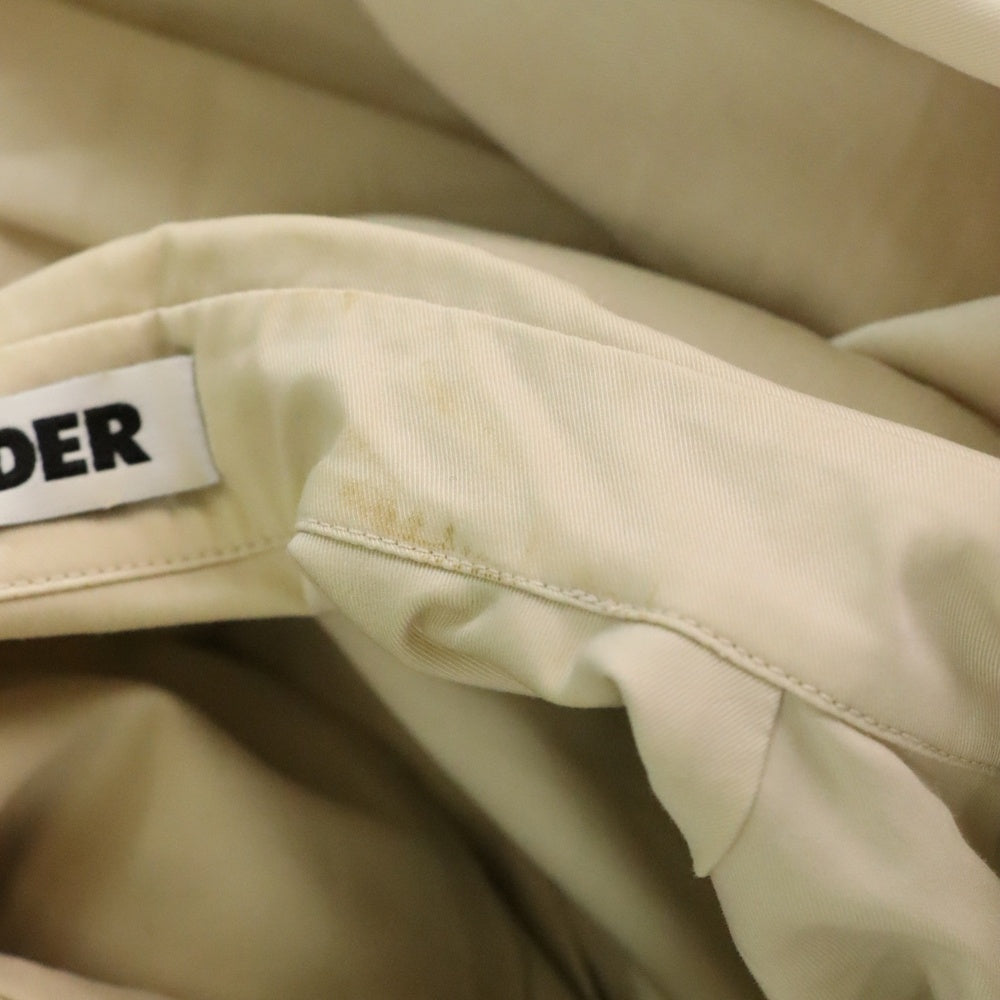 JIL SANDER(ジルサンダー) フロントタック 長袖シャツワンピース ベージュ