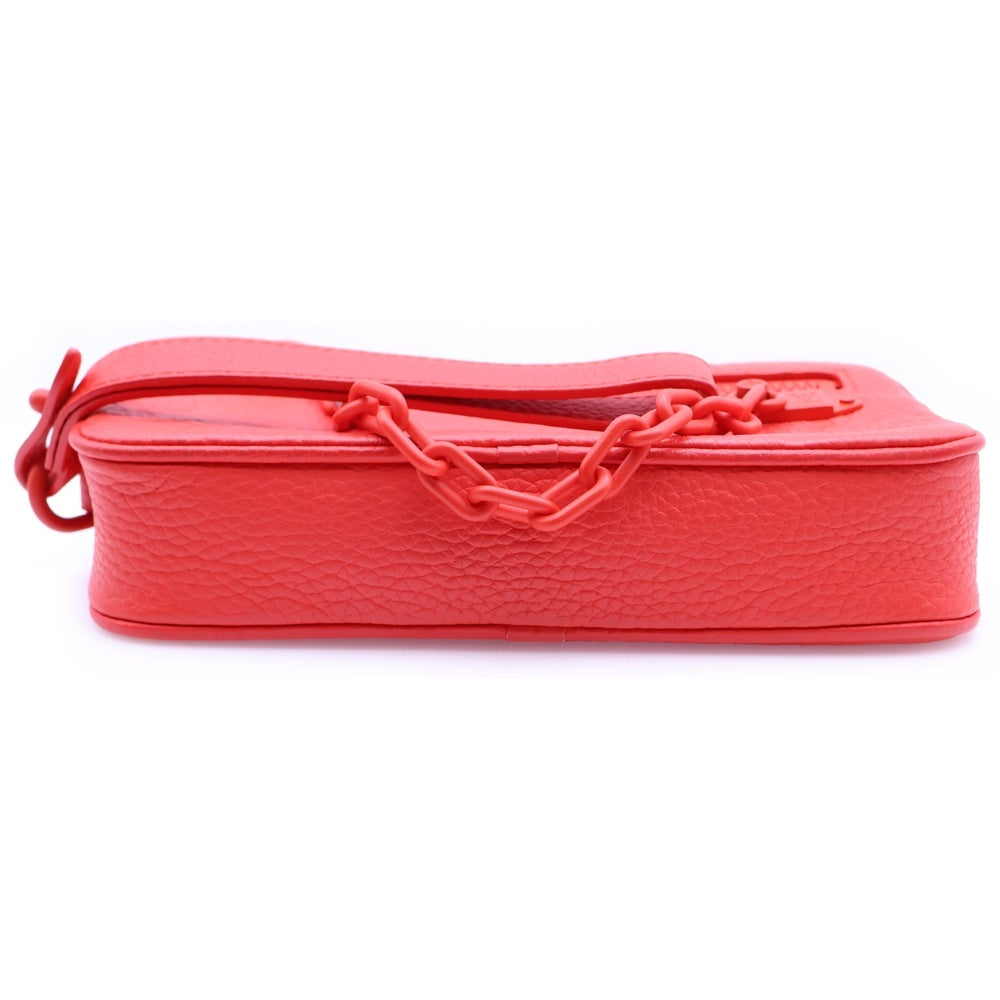 LOUIS VUITTON(ルイヴィトン) モノグラムアンプラント ポシェットヴォルガ ミニバッグ レッド トリヨンレザー M53555