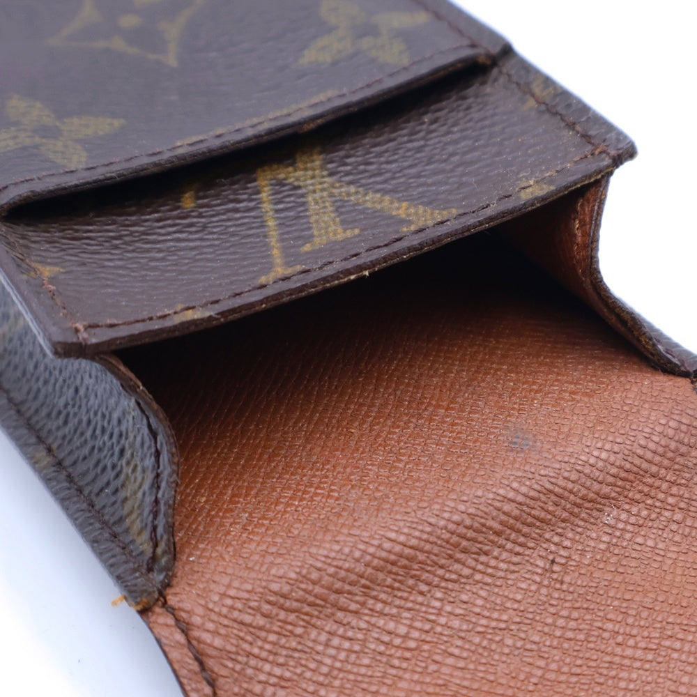 LOUIS VUITTON(ルイヴィトン) モノグラム エテュイ タバコケース 小物入れ ブラウン PVC M63024