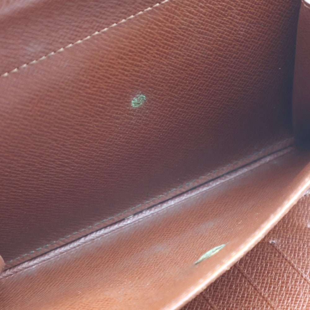 LOUIS VUITTON(ルイヴィトン) ポルトトレゾールエテュイ モノグラム PVC コンパクトウォレット 三つ折り財布 ゴールド金具 ブラウン M61200