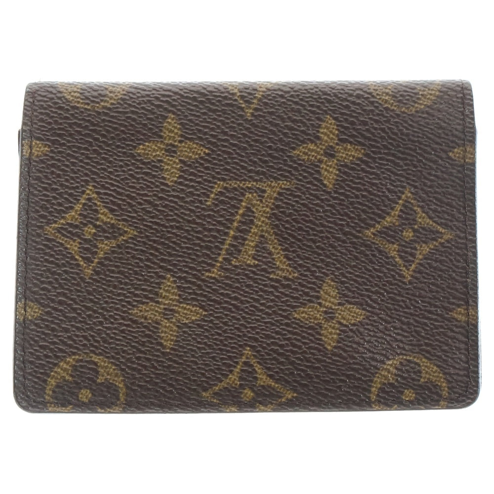 LOUIS VUITTON(ルイヴィトン) モノグラム ポルト2カルト・ヴェルティカル カードケース 名刺入れ ブラウン PVC M60533 CA0042