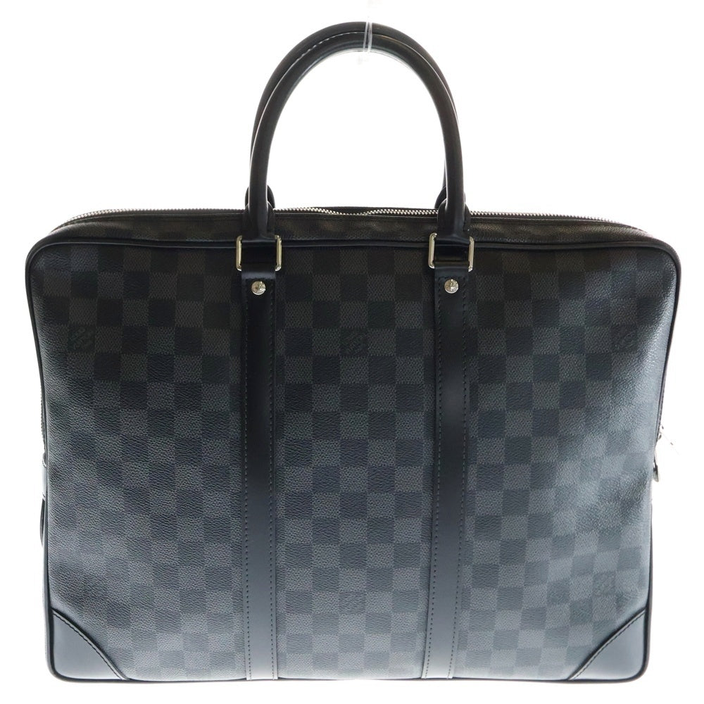 LOUIS VUITTON(ルイヴィトン) ダミエグラフィット ポルトドキュマン ヴォワヤージュ ビジネスバッグ トートバッグ ブラック PVCレザー N41478