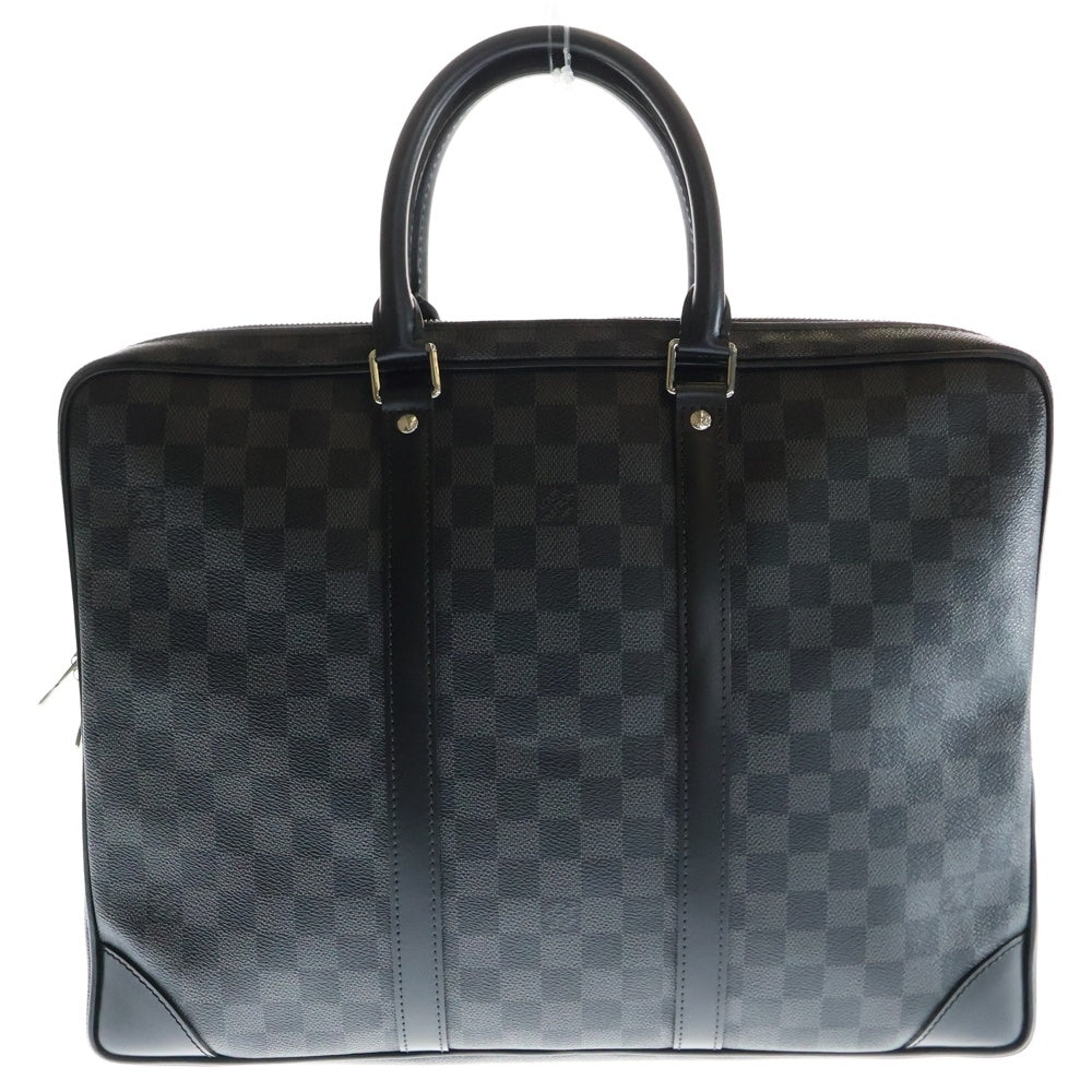 LOUIS VUITTON(ルイヴィトン) ダミエグラフィット ポルトドキュマン ヴォワヤージュ ビジネスバッグ トートバッグ ブラック PVCレザー N41478