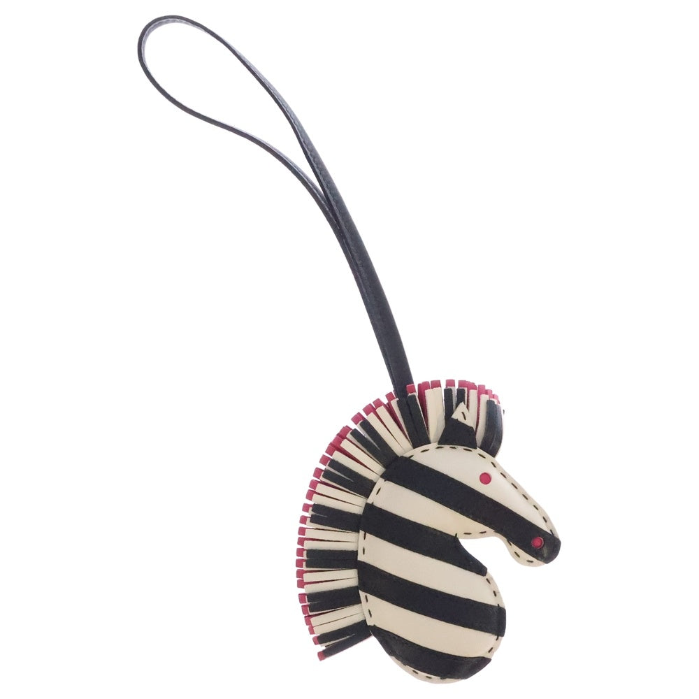 HERMES(エルメス) ジージーサバンナ チャーム クレ×ブラック×ローズメキシコ アニョーミロ Z刻印