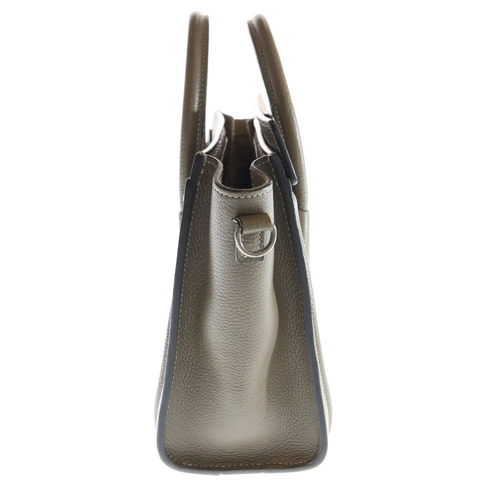 CELINE(セリーヌ) ラゲージ ナノ ブラウン レザー 2wayバッグ ハンドバッグ ショルダーバッグ