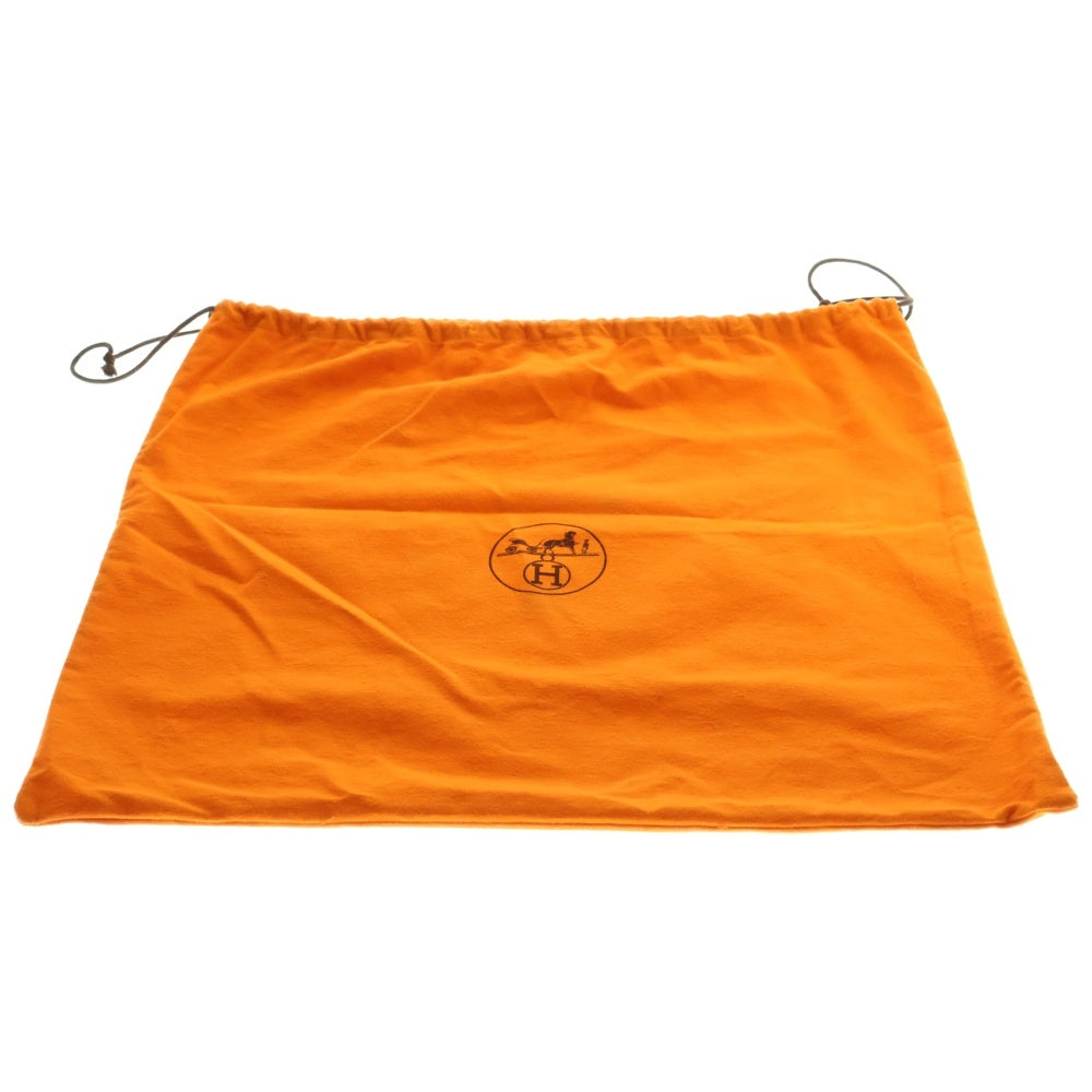 HERMES(エルメス) アカプルコPM オレンジ ハンドバッグ トワルシェブロンバッグ シルバー金具
