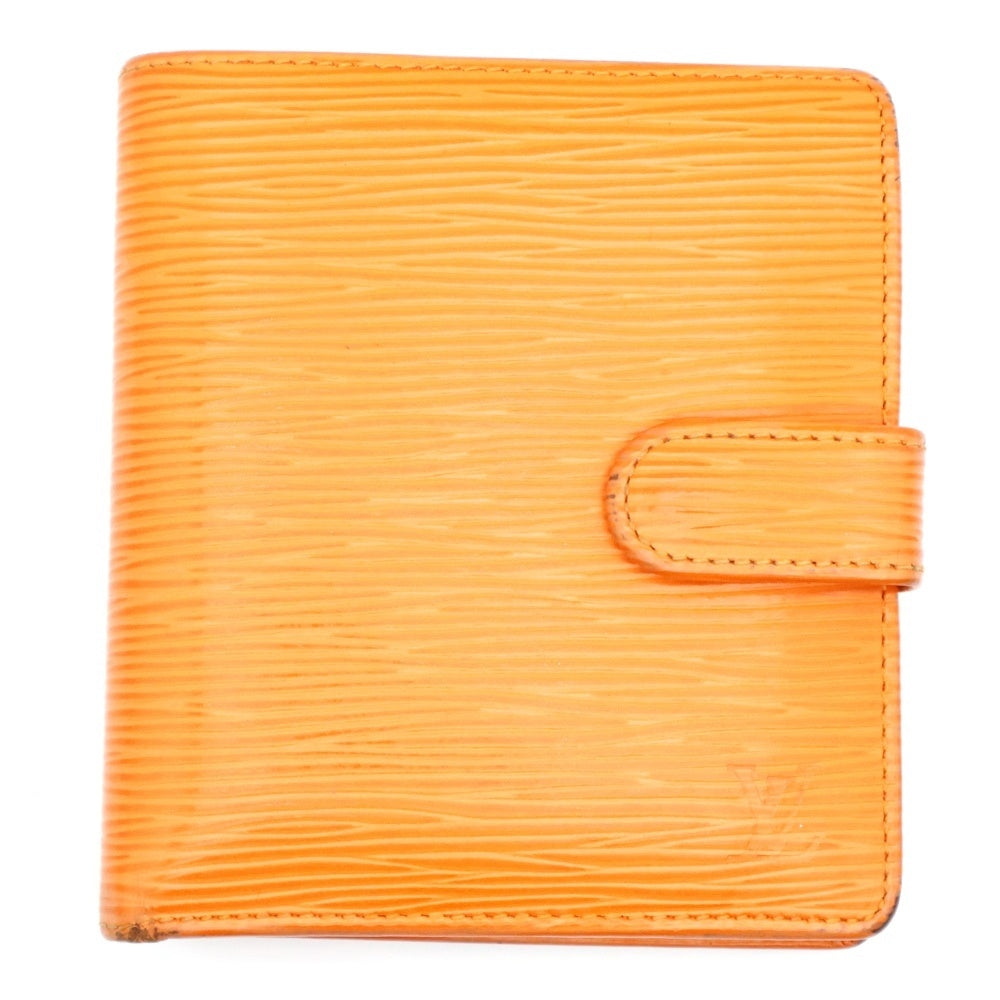 LOUIS VUITTON(ルイヴィトン) エピ ポルトビエコンパクト コンパクトウォレット 二つ折り財布 レザー ゴールド金具 オレンジ M6355H