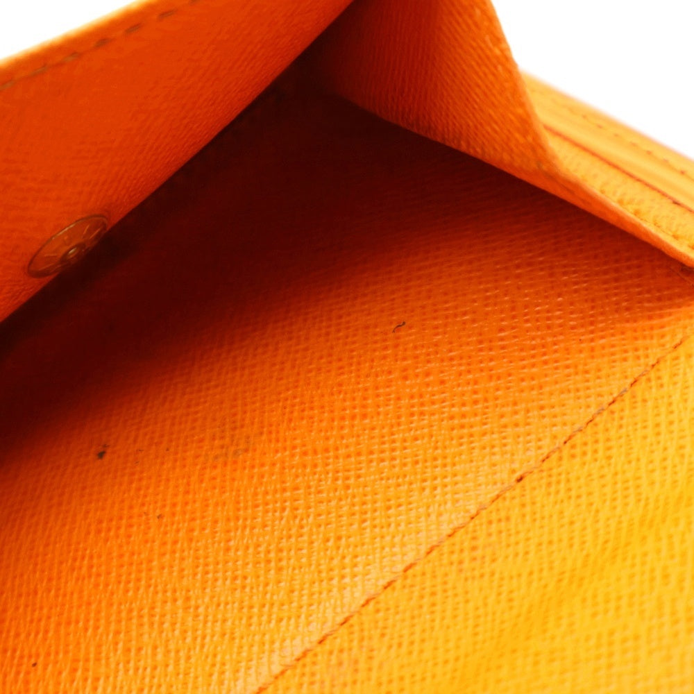 LOUIS VUITTON(ルイヴィトン) エピ ポルトビエコンパクト コンパクトウォレット 二つ折り財布 レザー ゴールド金具 オレンジ M6355H