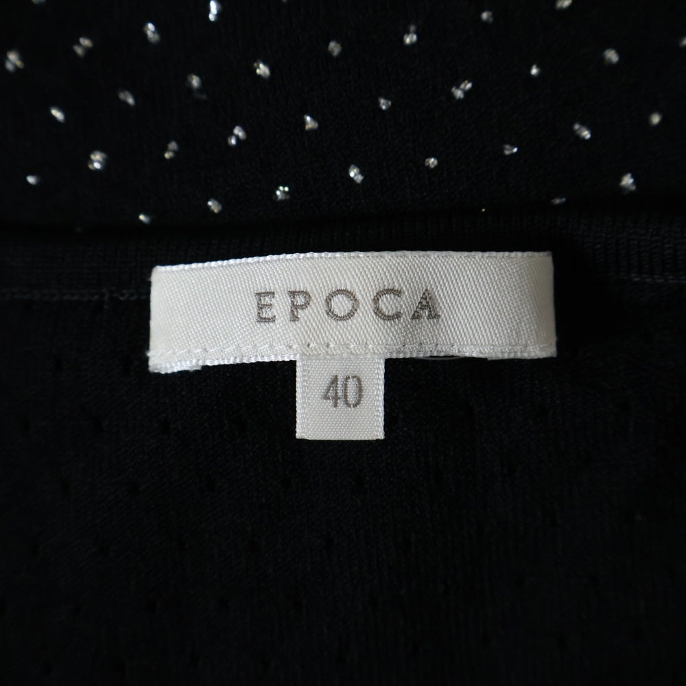 EPOCA(エポカ) ドット柄 ニットベスト ブラック