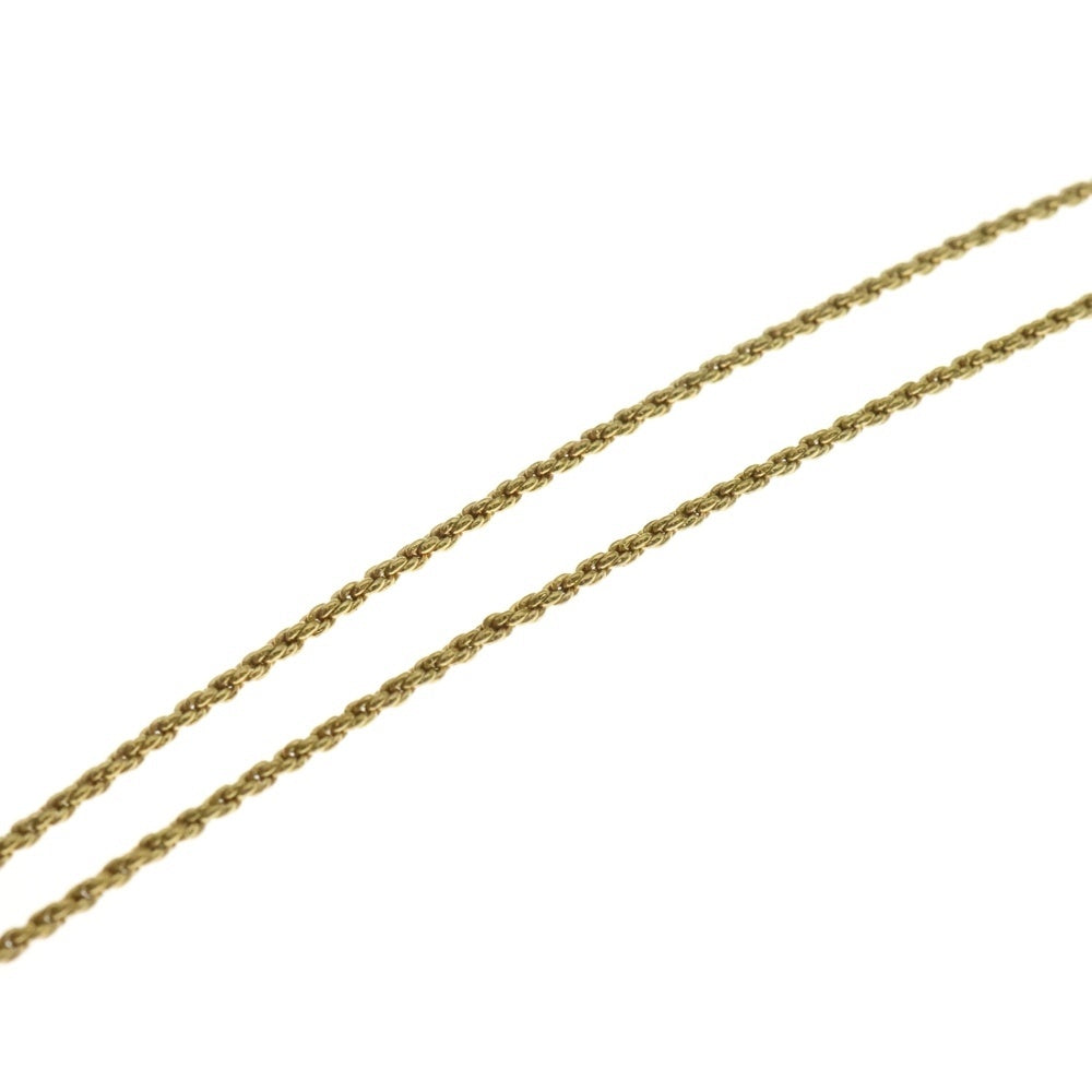 Christian Dior(クリスチャンディオール) CDロゴ ラウンド チェーン ネックレス ゴールド GP ペンダント
