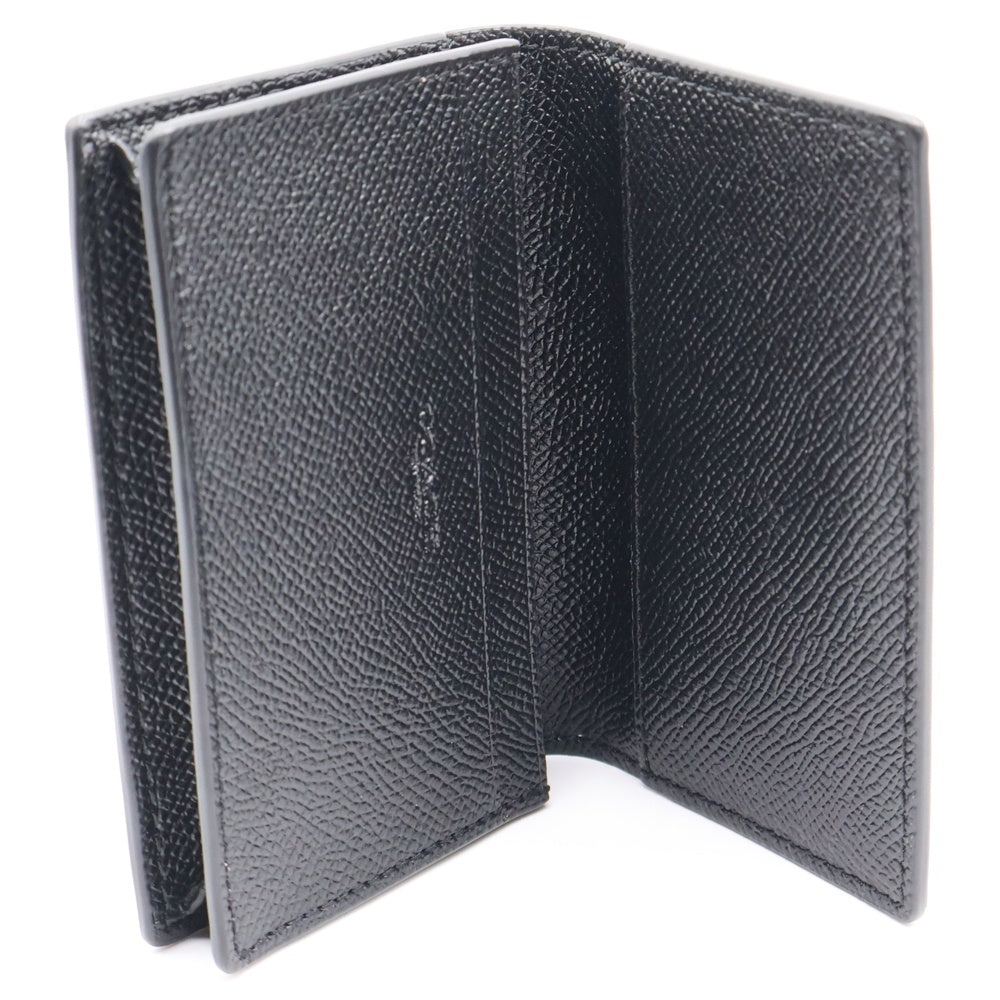 COACH(コーチ) カードケース 名刺入れ 財布 ブラック レザー ゴールド金具