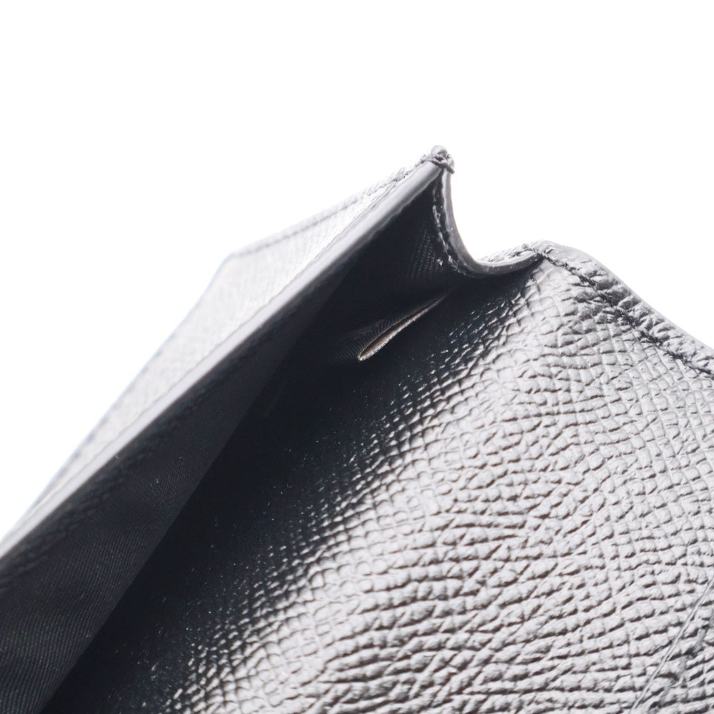 COACH(コーチ) カードケース 名刺入れ 財布 ブラック レザー ゴールド金具