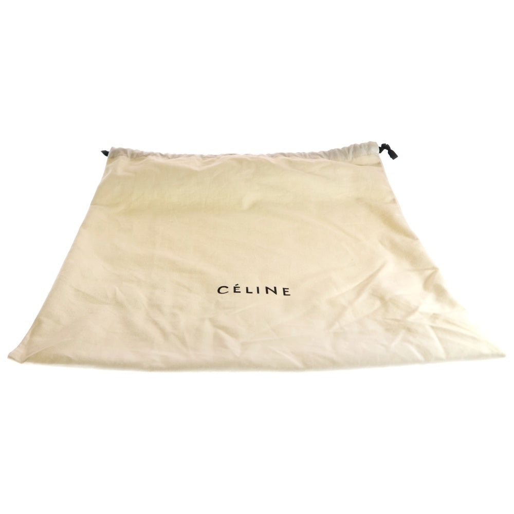 CELINE(セリーヌ) ラゲージ マイクロショッパー バイカラー ハンドバッグ ベージュ×ブルー レザー