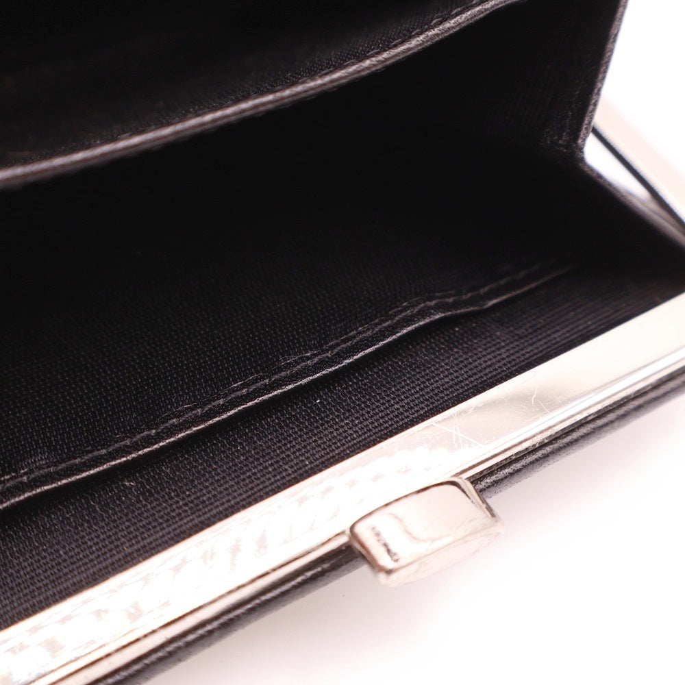 CLATHAS(クレイサス) 三つ折り財布 コンパクトウォレットカードケース ベージュ レザー×キャンバス