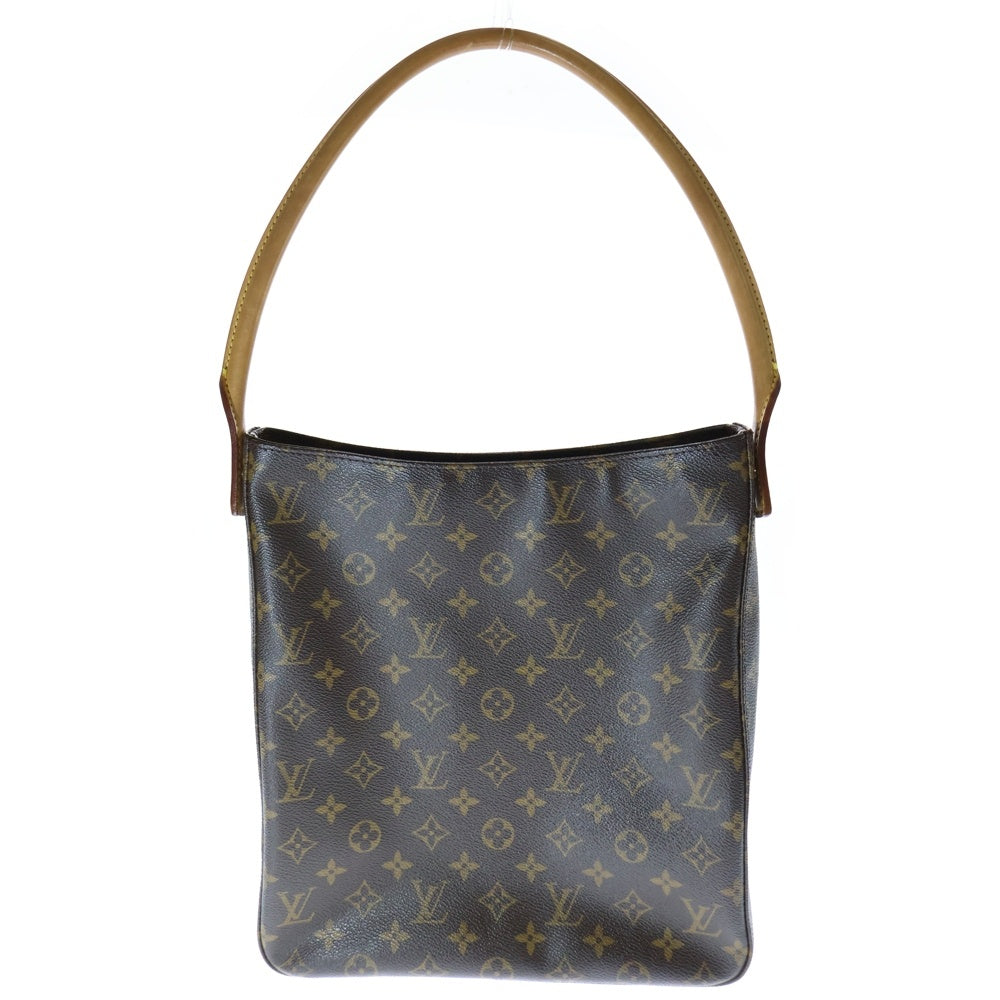 LOUIS VUITTON(ルイヴィトン) モノグラム ルーピングGM ハンドバッグ ブラウン PVCレザー M51145