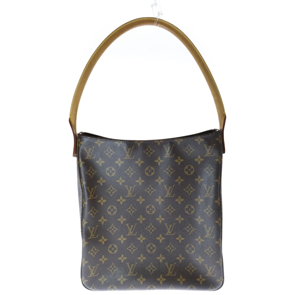 LOUIS VUITTON(ルイヴィトン) モノグラム ルーピングGM ハンドバッグ ブラウン PVCレザー M51145