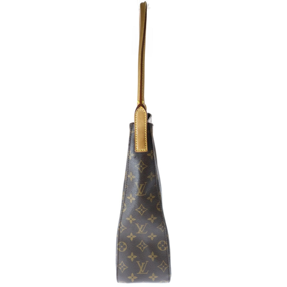 LOUIS VUITTON(ルイヴィトン) モノグラム ルーピングGM ハンドバッグ ブラウン PVCレザー M51145