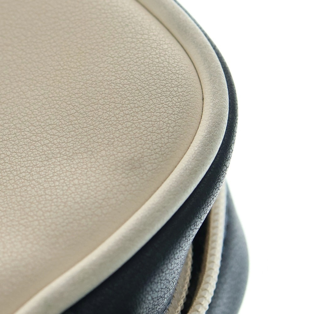 DIESEL(ディーゼル) Dロゴ ショルダーバッグ ミニバッグ ネイビー×レッド×アイボリー レザー