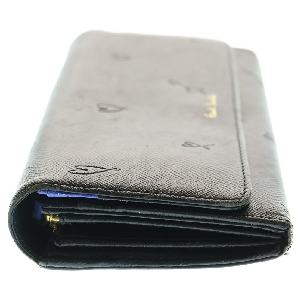 Paul Smith(ポールスミス) ロングウォレット 長財布 カードケース ブラック レザー ゴールド金具