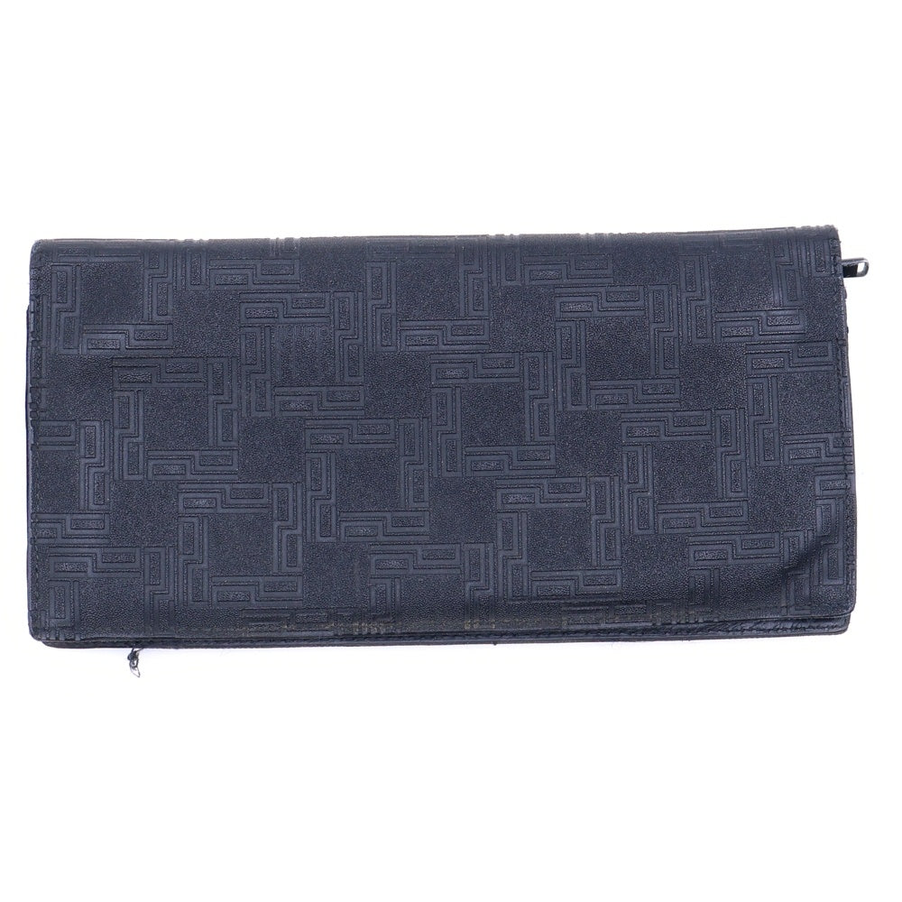 dunhill(ダンヒル) 二つ折り長財布 ロングウォレット カードケース ブラック シルバー金具 レザー