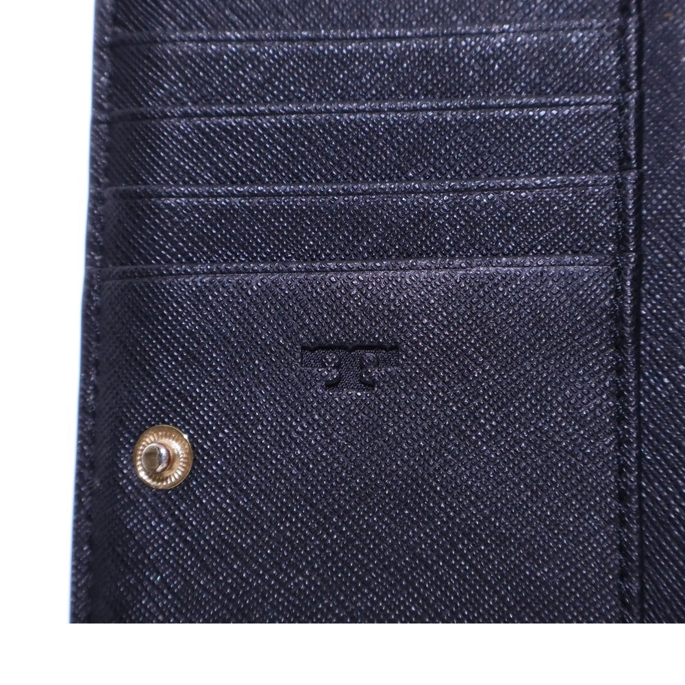 TORY BURCH(トリー バーチ) ロングウォレット 長財布 カードケース ブラック レザー ゴールド金具 レディース