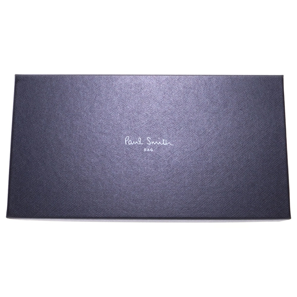 Paul Smith(ポールスミス) ホワイトステッチ ロングウォレット 長財布 カードケース ブラック シルバー金具 レディース