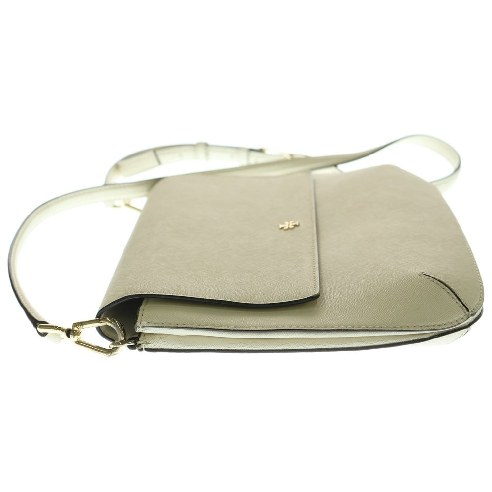 TORY BURCH(トリー バーチ) ショルダーバッグ ショルダーポシェット ホワイト ゴールド金具 レザー
