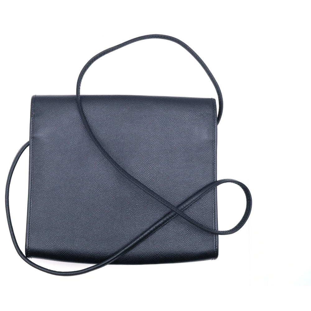 YVES SAINT LAURENT(イヴサンローラン) ショルダーバッグ ショルダーポシェット ブラック レザー ゴールド金具