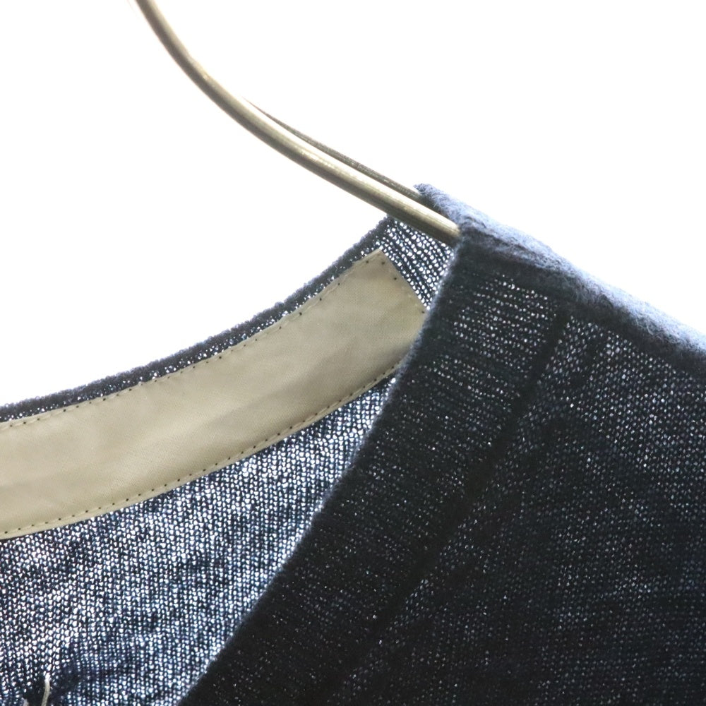 Maison Margiela 1 10(メゾンマルジェラ 1 10) Vネック ウール ニット ベスト ネイビー S51HA1201 S18142