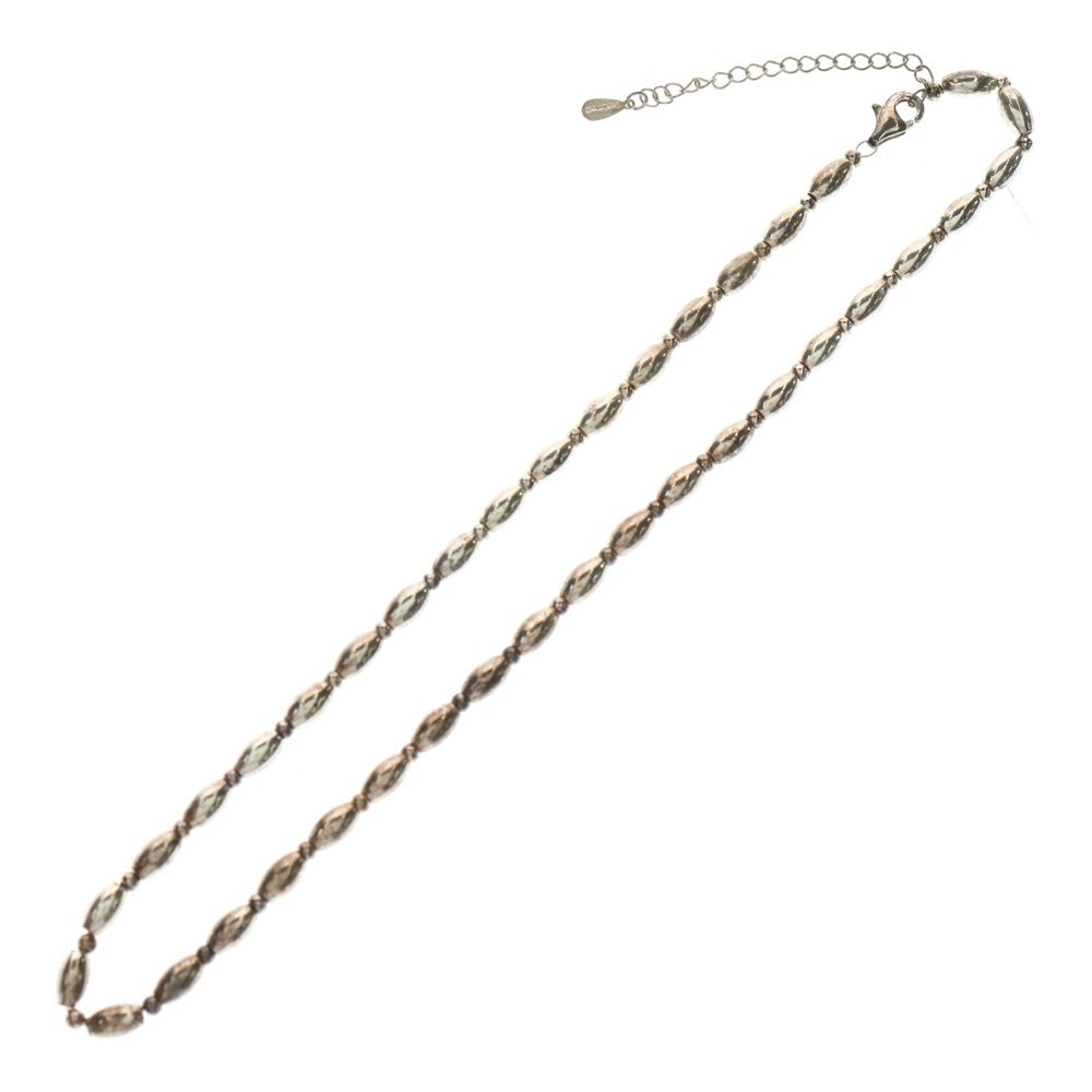 NO BRAND(ノーブランド) SV925 ネックレス ビーズ シルバー 9.4g