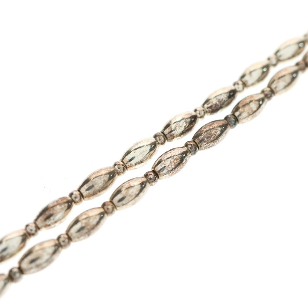 NO BRAND(ノーブランド) SV925 ネックレス ビーズ シルバー 9.4g