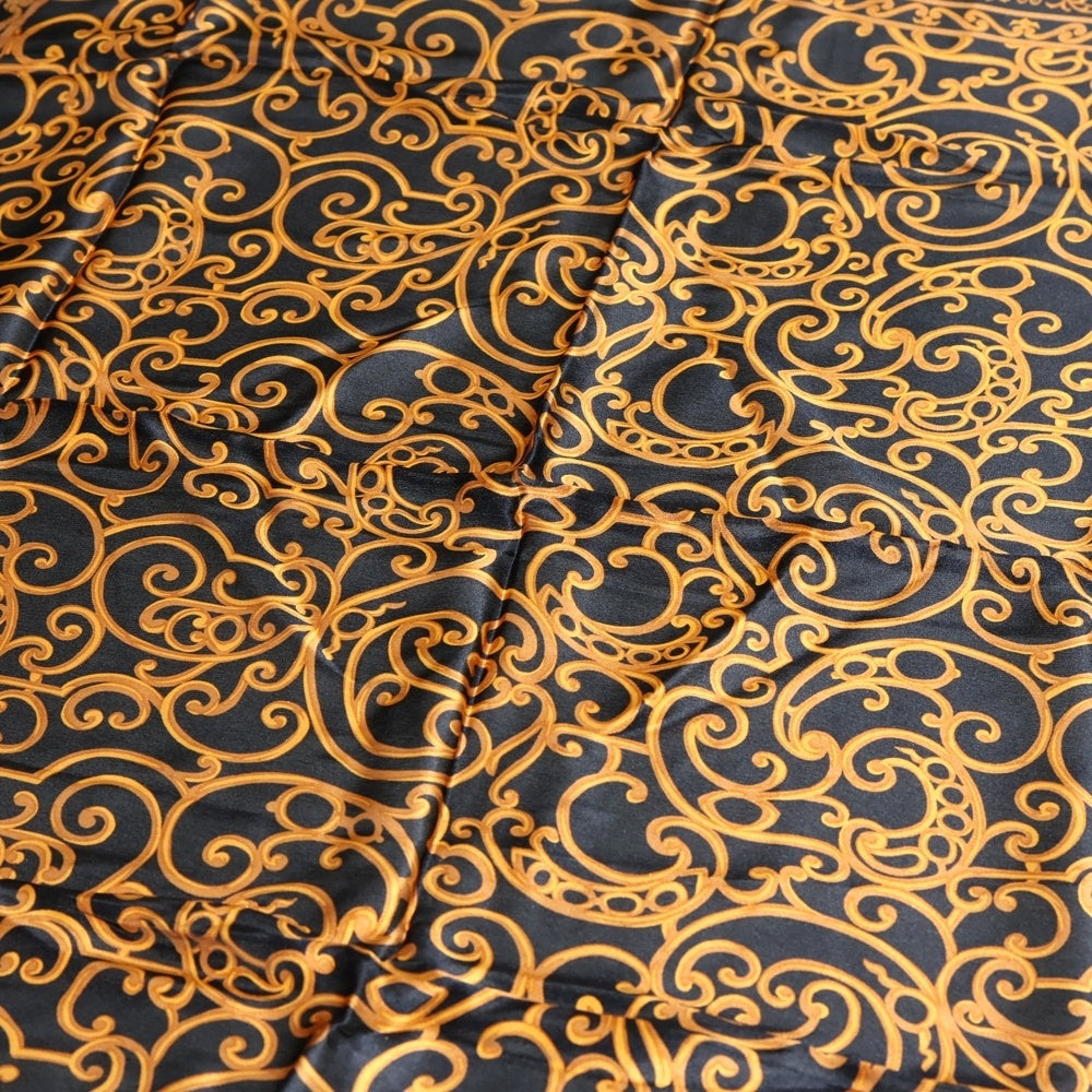 Christian Dior(クリスチャンディオール) スカーフ ハンカチ ブラック×ブラウン