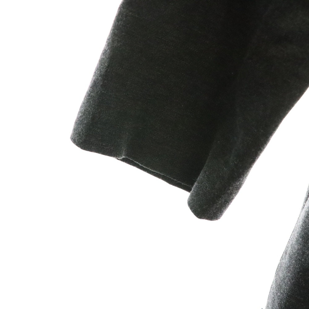 自由区(ジユウク) バックジップ ツイード切り替えワンピース グレー×ホワイト