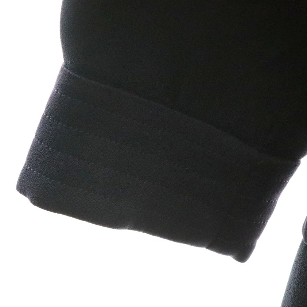 COURREGES(クレージュ) バッグジップ クルーネック半袖ワンピース ネイビー