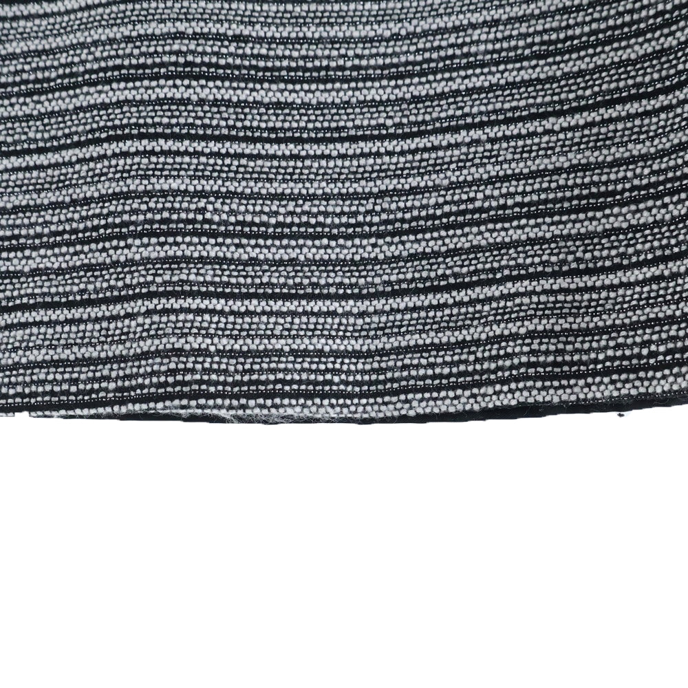 glove(グローブ) ラメ糸 ノースリーブ ワンピース ブラック×ホワイト