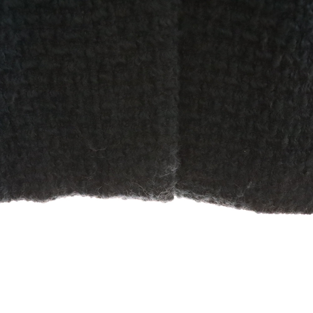 green label relaxing(グリーンレーベルリラクシング) ノーカラーツイードコート ターコイズブルー