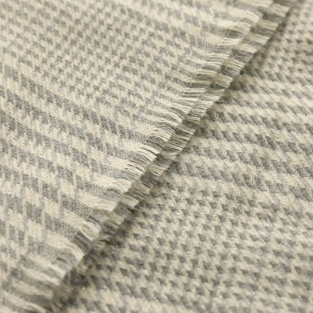 EMPORIO ARMANI(エンポリオアルマーニ) ストール マフラー チェック グレー ×ホワイト