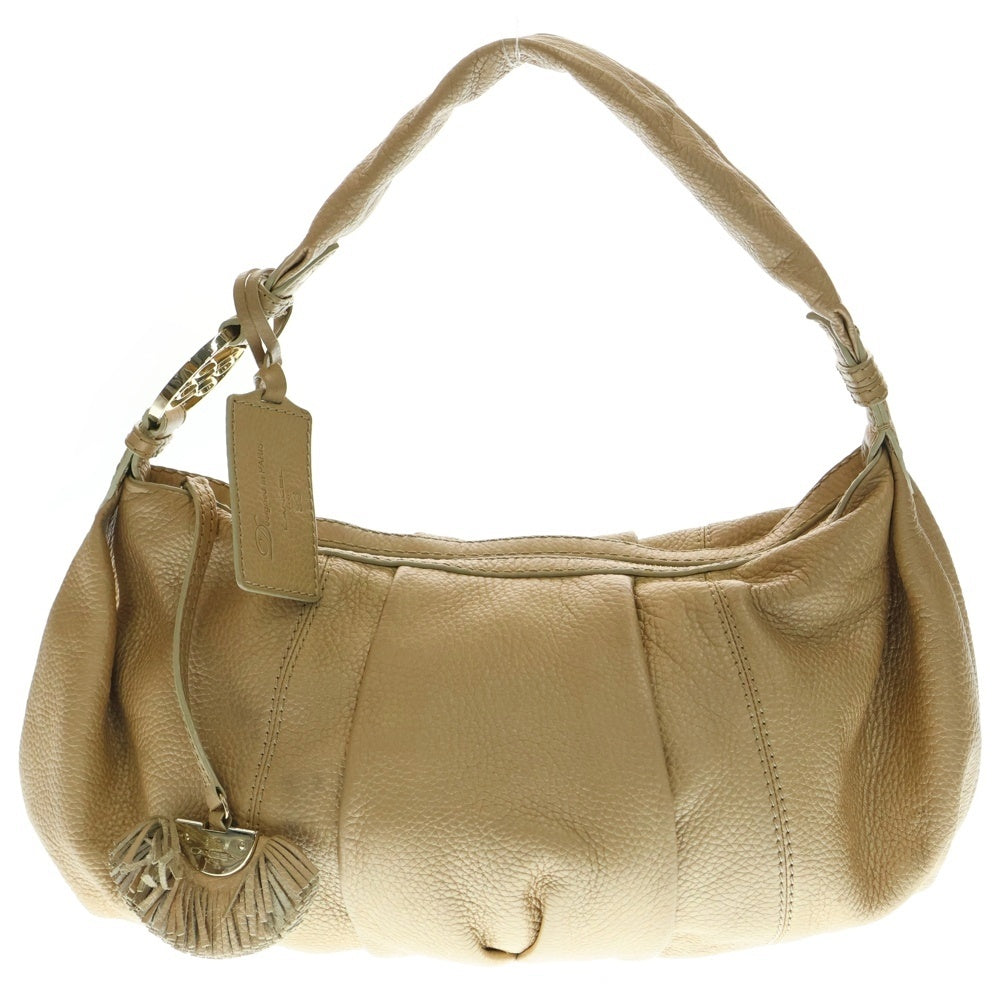 LANCEL(ランセル) ハンドバッグ ワンショルダーバッグ メタリックベージュ ゴールド金具 レザー