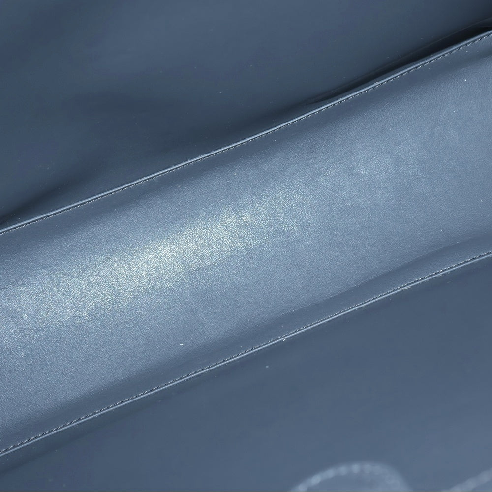 CHARLES&KEITH(チャールズ&キース) トートバッグ ハンドバッグ グレー レザー シルバー金具