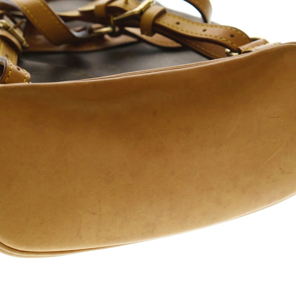 LOUIS VUITTON(ルイヴィトン) モノグラム ミニモンスリ リュックサック バックパック ブラウン ゴールド金具 レザー×PVC M51137