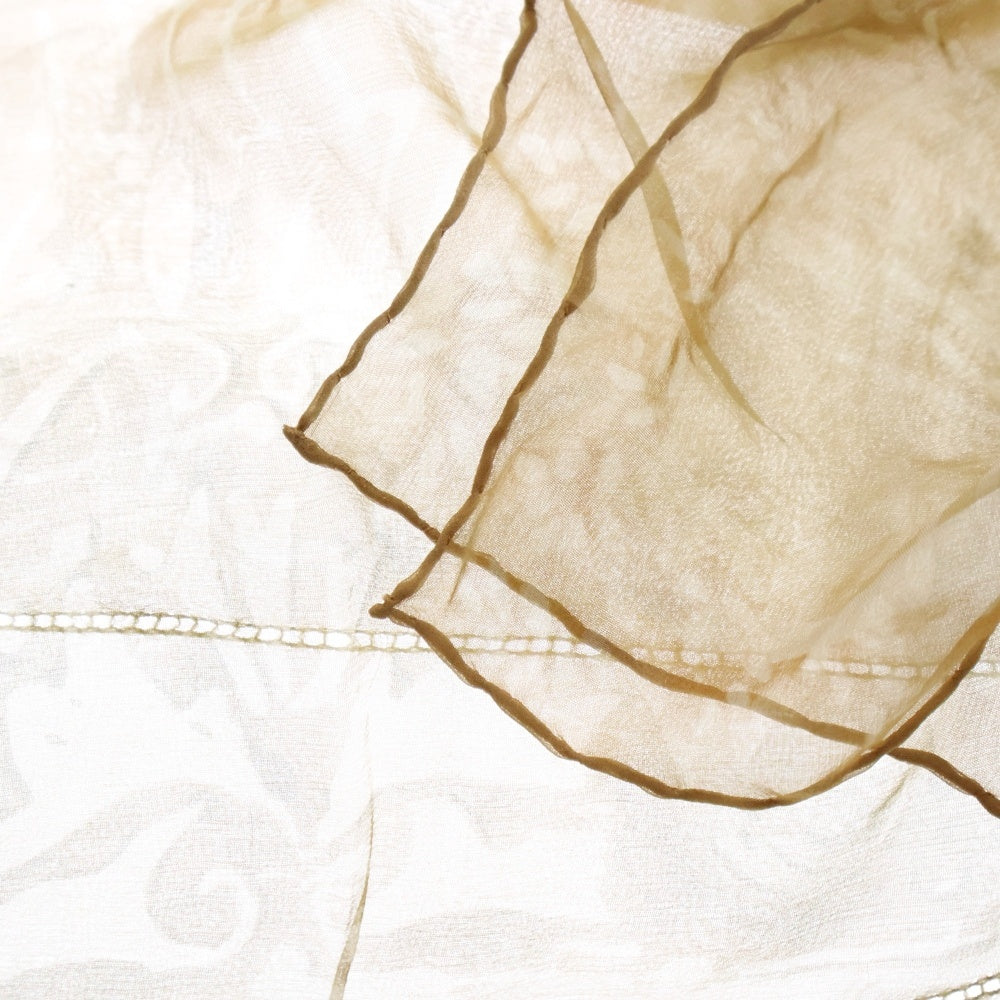 GIORGIO ARMANI(ジョルジオアルマーニ) シアー スカーフ ペイズリー ベージュ