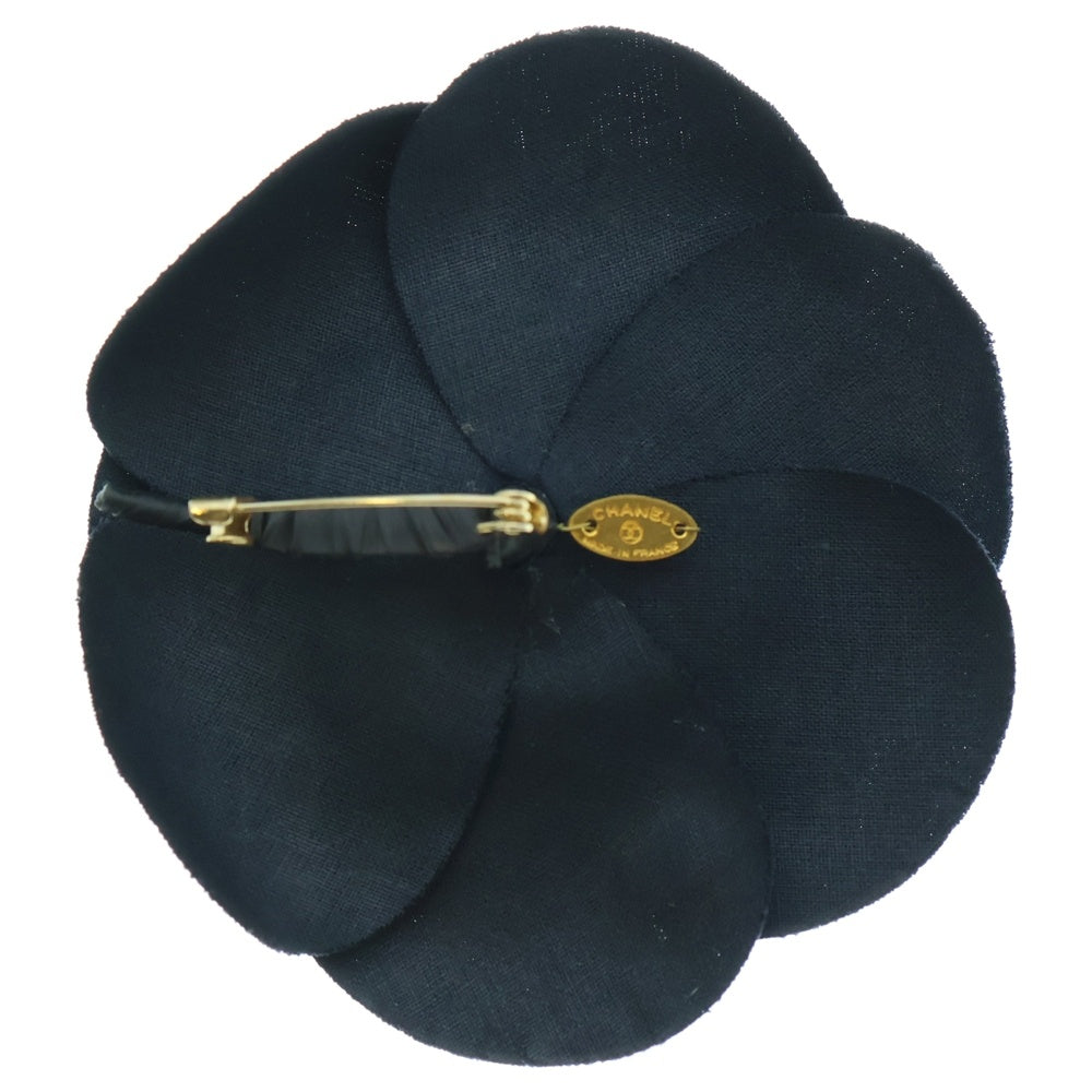 CHANEL(シャネル) カメリア フラワー ブローチ ピンバッジ ネイビー