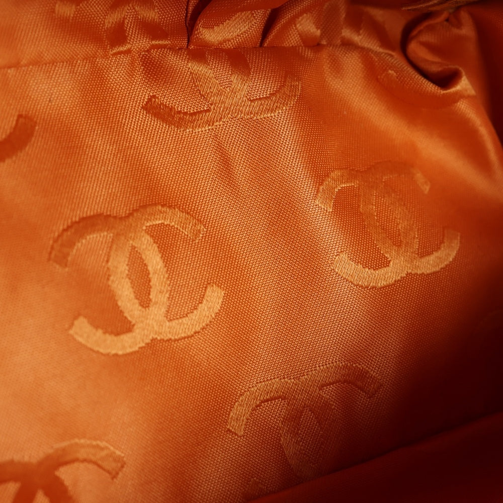 CHANEL(シャネル) カンボンライン ハンドバッグ ブラウン ラムスキン シルバー金具