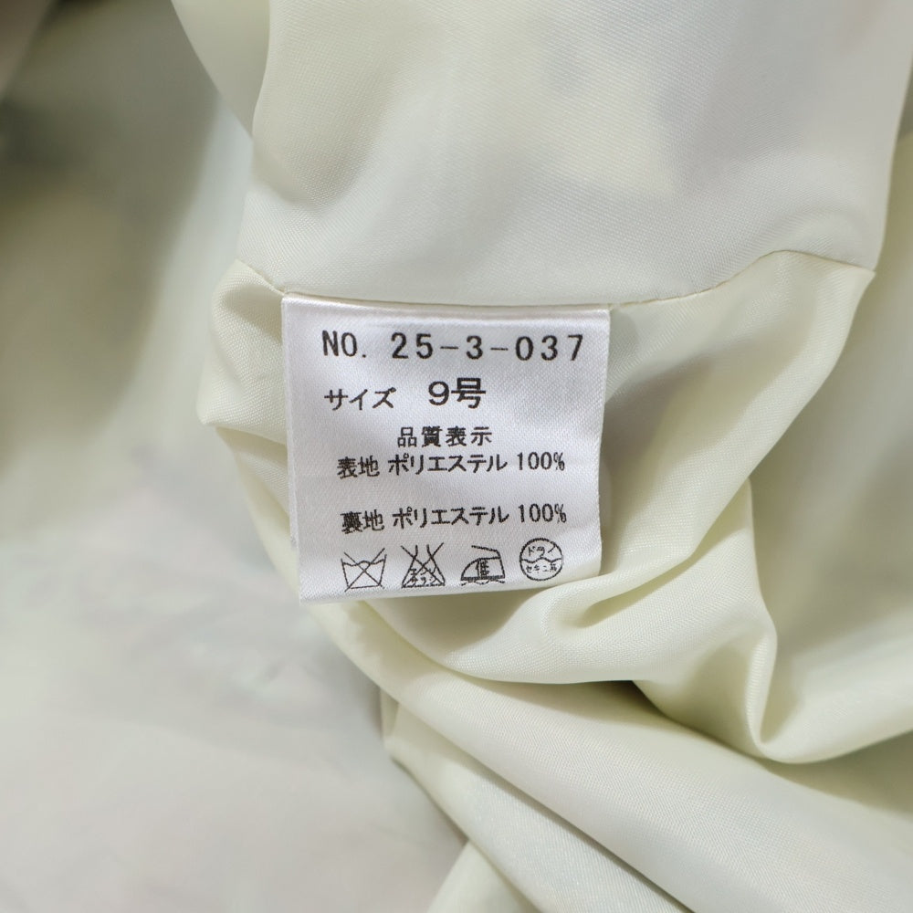 NO BRAND(ノーブランド) ノースリーブ 花柄 フラワーワンピース アイボリー×マルチカラー