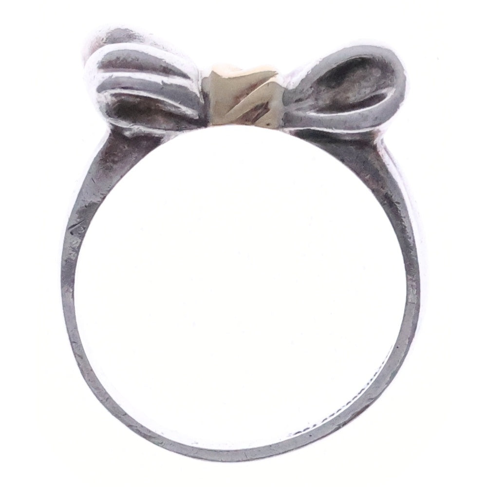 TIFFANY & Co.(ティファニー) リボンモチーフ リング 指輪 シルバー×ゴールド 925/750