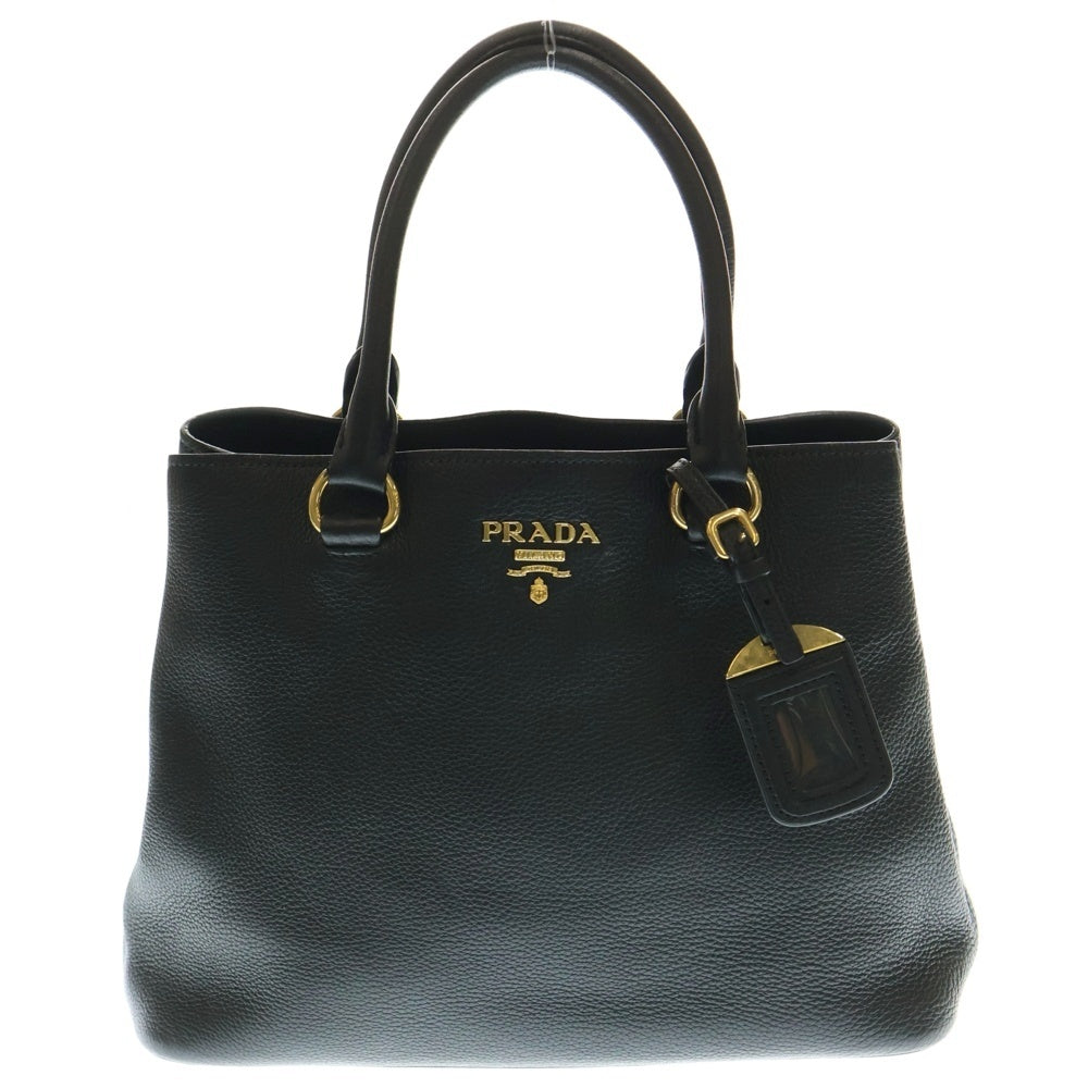 PRADA(プラダ) 2WAYハンドバッグ ショルダーバッグ ハンドバッグ ブラック ゴールド金具 レザー 1BA058